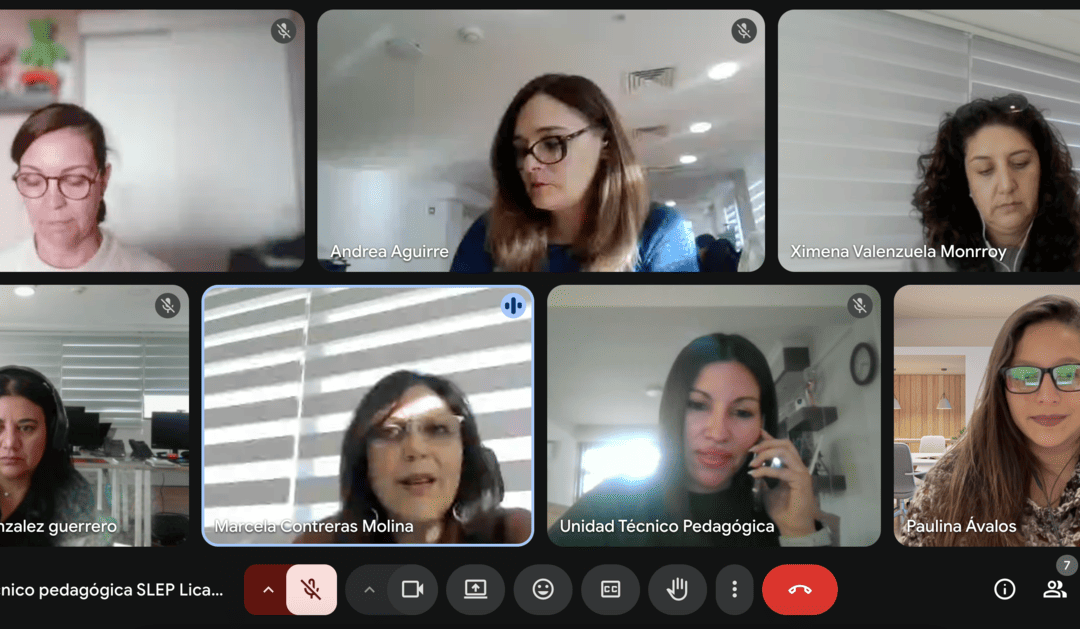 Inicio reuniones mesas técnicas colaborativas Áreas UTP de los sostenedores regionales y AntofaEDUCA
